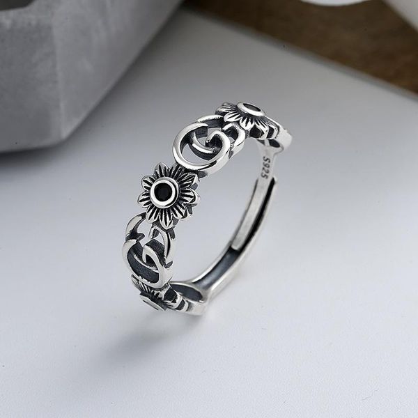 cluster rings s925 sterling silver letter daisy black zircon female ring retro simple exquisite generous index finger boutique jewelry, Golden;silver
cluster rings s925 sterling silver letter daisy black zircon female ring retro simple exquisite generous index finger boutique jewelry, Golden;silver