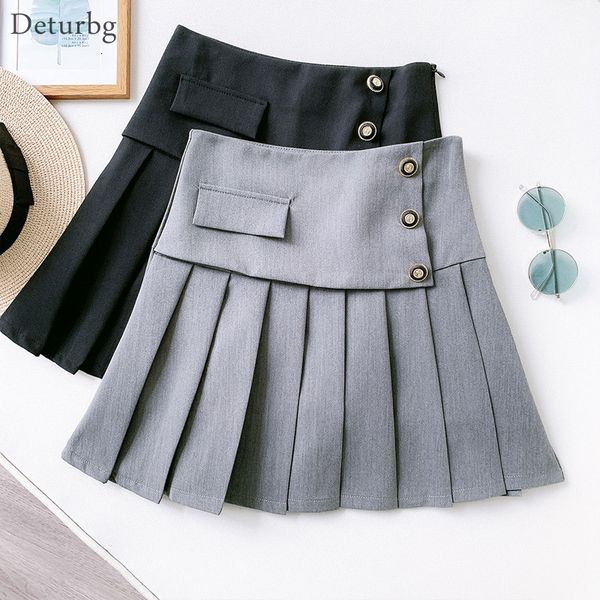 casual dresses women's vintage boxing pleats mini skirt korean female high waist buttons bodycon a-line short skater skirts 2021 s, Black;gray
casual dresses women's vintage boxing pleats mini skirt korean female high waist buttons bodycon a-line short skater skirts 2021 s, Black;gray