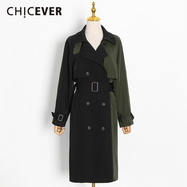 hit color trench for women lapel collar long sleeve high waist with belt patchwork windbreakers female 2021 clothes women's coats, Tan;black
hit color trench for women lapel collar long sleeve high waist with belt patchwork windbreakers female 2021 clothes women's coats, Tan;black