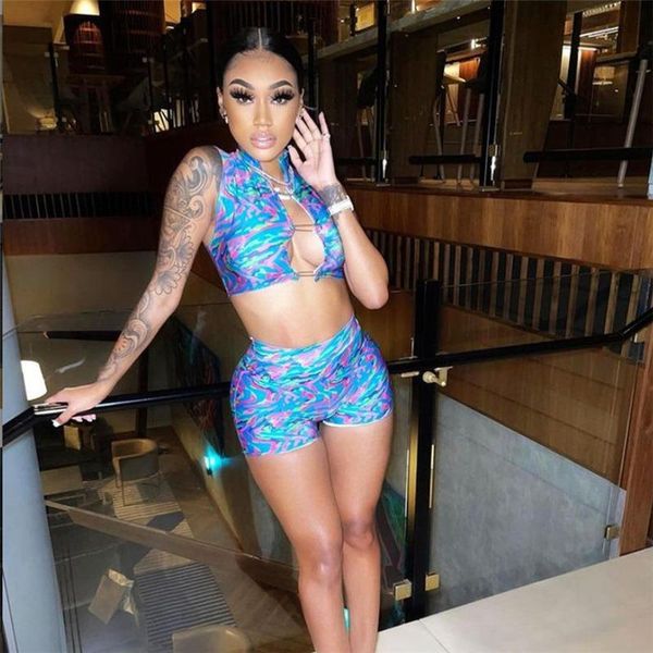 women's shorts print summer two piece sets women crop outfit beach matching set clubwear fashion tracksuit, White;black
women's shorts print summer two piece sets women crop outfit beach matching set clubwear fashion tracksuit, White;black
