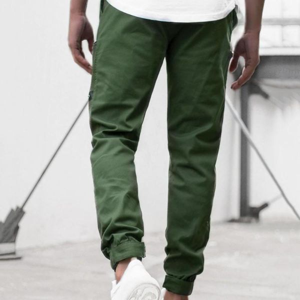 men's pants men cargo solid color patchwork casual multi pockets young ankle banded male trousers for daily wear, Black
men's pants men cargo solid color patchwork casual multi pockets young ankle banded male trousers for daily wear, Black