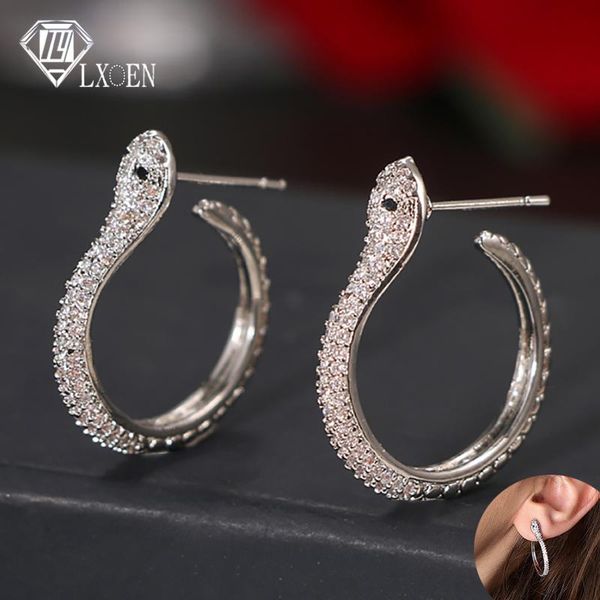 hoop & huggie lxoen silver color fashion beautiful snake shape earrings personality women simple earring jewelry gifts, Golden;silver
hoop & huggie lxoen silver color fashion beautiful snake shape earrings personality women simple earring jewelry gifts, Golden;silver