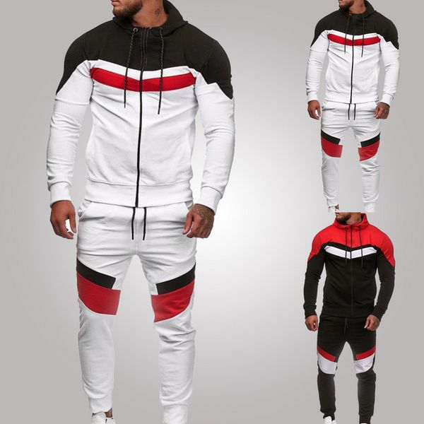 men sports set two pieces set men's zipper hoodie sweatshirt pants tracksuit sportswear outfit, Gray
men sports set two pieces set men's zipper hoodie sweatshirt pants tracksuit sportswear outfit, Gray