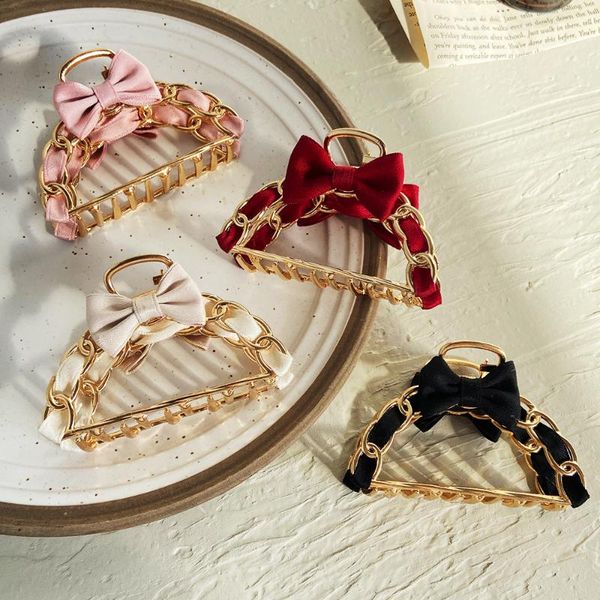 hair clips & barrettes pins for women lovely girl metal claw hairpin bow elegant simple large accessories jewelry wholesale, Golden;silver
hair clips & barrettes pins for women lovely girl metal claw hairpin bow elegant simple large accessories jewelry wholesale, Golden;silver