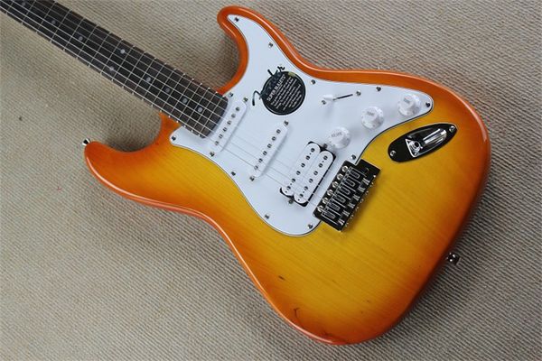 fantasy guitar,big headstock st guitar. rosewood fingerboard.vintage sunburst version,chinese guitar
fantasy guitar,big headstock st guitar. rosewood fingerboard.vintage sunburst version,chinese guitar
