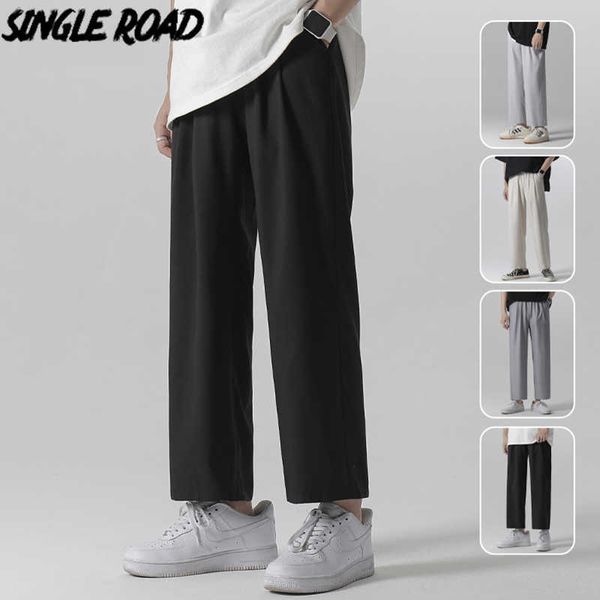 single road mens wide leg pants summer light weight joggers trousers japanese streetwear cold feeling comfortable home pants men 210616, Black
single road mens wide leg pants summer light weight joggers trousers japanese streetwear cold feeling comfortable home pants men 210616, Black