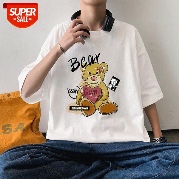 japanese literature and art xiaoqing bear print short-sleeved t-shirt ins men women couples loose #ci9d, White;black
japanese literature and art xiaoqing bear print short-sleeved t-shirt ins men women couples loose #ci9d, White;black