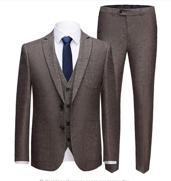 men's suits & blazers jacket+vest+pants) new causal classic slim fit business wedding suit tailor-made male, White;black
men's suits & blazers jacket+vest+pants) new causal classic slim fit business wedding suit tailor-made male, White;black