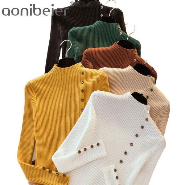 women's sweaters aonobeier fashion button turtleneck women pullover autumn winter slim soft jumper female knit, White;black
women's sweaters aonobeier fashion button turtleneck women pullover autumn winter slim soft jumper female knit, White;black