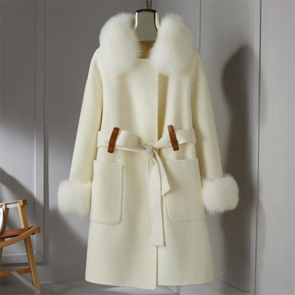 women's wool & blends aorice women winter coat jacket 2021 femail girl long real fur coats parka trench z21172, Black
women's wool & blends aorice women winter coat jacket 2021 femail girl long real fur coats parka trench z21172, Black