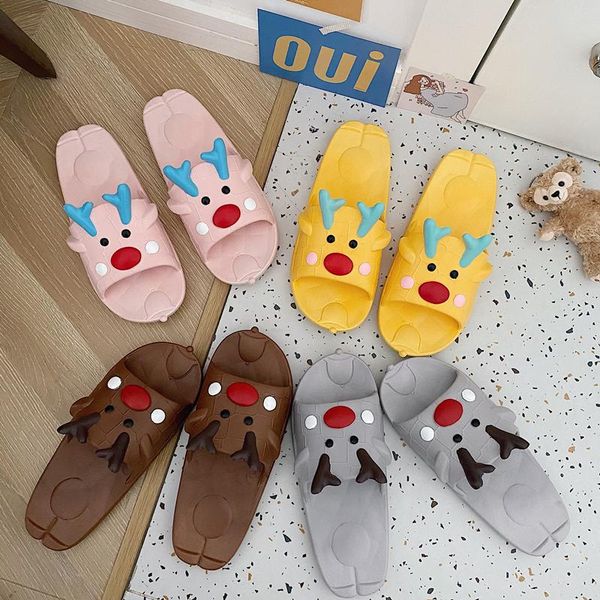 slippers summer women cute deer flat flip flops ladies soft slides shoes female beach casual sandals indoor lovers couples, Black
slippers summer women cute deer flat flip flops ladies soft slides shoes female beach casual sandals indoor lovers couples, Black