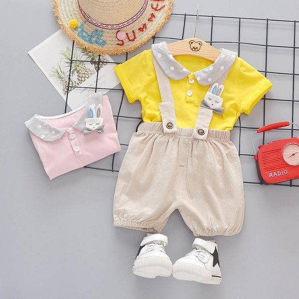 baby girls clothes set summer children clothing short sleeve shirt overall 2pcs sports suit kids cartoon outfit sets, White
baby girls clothes set summer children clothing short sleeve shirt overall 2pcs sports suit kids cartoon outfit sets, White