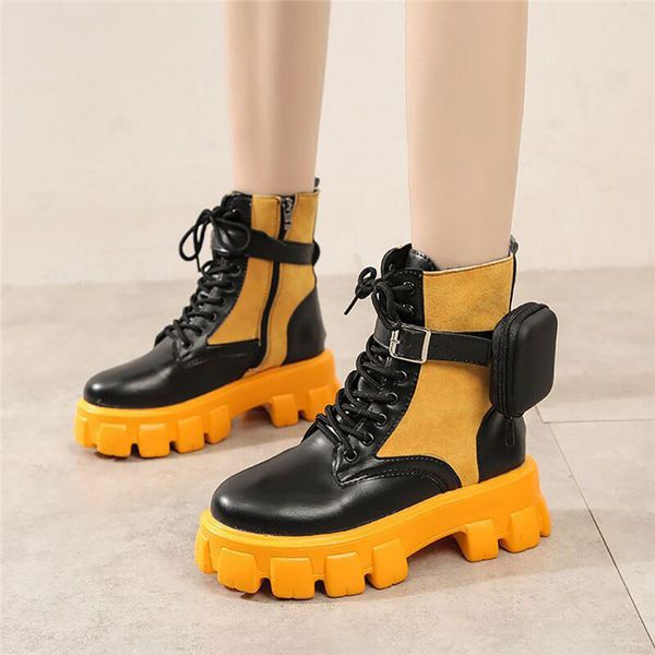 boots autumn winter booties woman 2021 pocket buckle strap chunky heeled ankle leather patchwork platform mid-calf, Black
boots autumn winter booties woman 2021 pocket buckle strap chunky heeled ankle leather patchwork platform mid-calf, Black