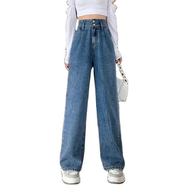 women's jeans -6xl all-match 2021 autumn and winter high-waisted wide-leg trousers loose straight-leg fashionable clothin, Blue
women's jeans -6xl all-match 2021 autumn and winter high-waisted wide-leg trousers loose straight-leg fashionable clothin, Blue
