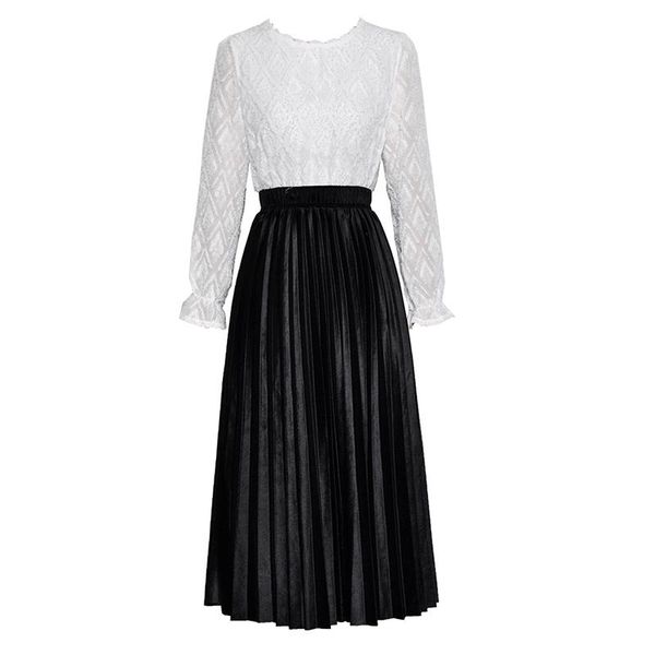 women's two piece pants fashion runway 2021 designer suit set tassel blouse velvet pleated skirt, White
women's two piece pants fashion runway 2021 designer suit set tassel blouse velvet pleated skirt, White