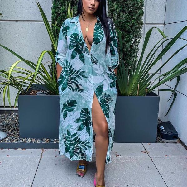 casual dresses spring autumn women turn down collar single breasted long sleeve green flower print high street 2021, Black;gray
casual dresses spring autumn women turn down collar single breasted long sleeve green flower print high street 2021, Black;gray