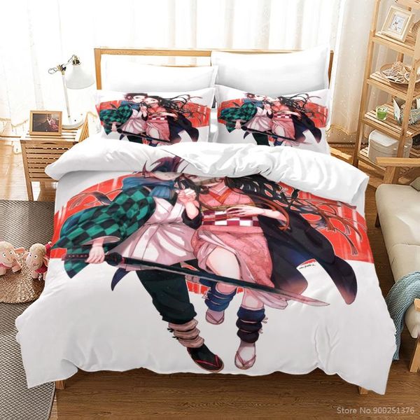 bedding sets anime demon slayer 3d set 2/3pcs duvet cover / quilt with pillowcase home textile bedclothes for boys girls lovers
bedding sets anime demon slayer 3d set 2/3pcs duvet cover / quilt with pillowcase home textile bedclothes for boys girls lovers
