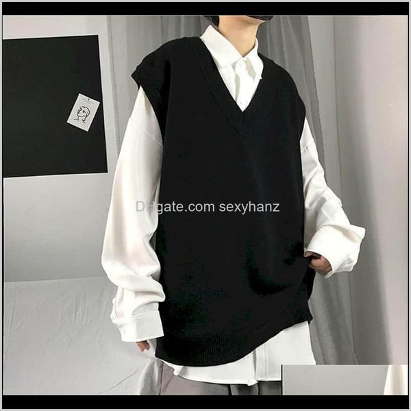 vests outerwear & coats mens clothing apparel drop delivery 2021 men autumn solid color knitted male korean style trend loose v-neck sleevel, Black;white
vests outerwear & coats mens clothing apparel drop delivery 2021 men autumn solid color knitted male korean style trend loose v-neck sleevel, Black;white
