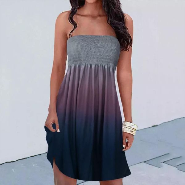strapless summer positioning geometric print women dresses elastic band halter neckline wrap dress chest wrapping, Black;gray
strapless summer positioning geometric print women dresses elastic band halter neckline wrap dress chest wrapping, Black;gray