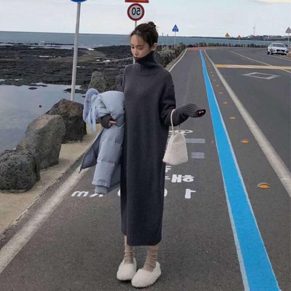 skirts tripleleaf turtleneck long sweater dress vintage loose women full sleeve warm pullover knitted female 2021 winter, Black
skirts tripleleaf turtleneck long sweater dress vintage loose women full sleeve warm pullover knitted female 2021 winter, Black