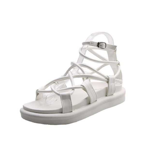 sandals roman shoes women 2021 fashion fairy style cross straps seaside korean flat female, Black
sandals roman shoes women 2021 fashion fairy style cross straps seaside korean flat female, Black
