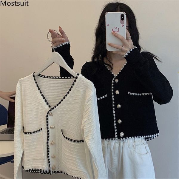 spring autumn vintage knitted cardigan sweater women long sleeve single breasted v-neck pockets korean 210514, White
spring autumn vintage knitted cardigan sweater women long sleeve single breasted v-neck pockets korean 210514, White