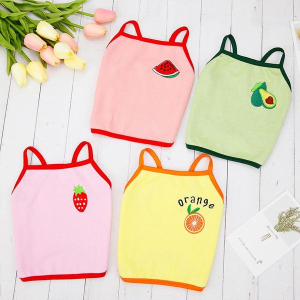 dog apparel summer sleeveless thin shirt spring breathable sling vest pet cute fruit embroidery for small medium dogs
dog apparel summer sleeveless thin shirt spring breathable sling vest pet cute fruit embroidery for small medium dogs
