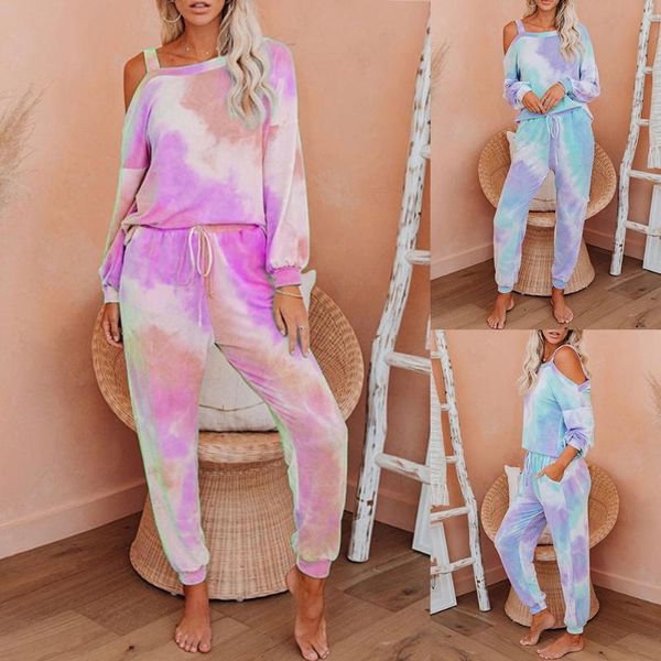 women's tracksuits tie dye two piece print basic tshirt pants set women casual off shoulder outfits wear jogging autumn tracksuit, Gray
women's tracksuits tie dye two piece print basic tshirt pants set women casual off shoulder outfits wear jogging autumn tracksuit, Gray