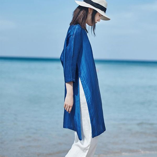 women's t-shirt scuwlinen 2021 spring summer women solid v-neck vintage patchwork three quarter sleeve cool linen zen s747, White
women's t-shirt scuwlinen 2021 spring summer women solid v-neck vintage patchwork three quarter sleeve cool linen zen s747, White