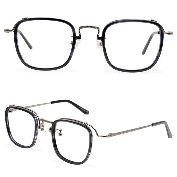 fashion sunglasses frames literary retro reading glasses square acetate and metal frame neutral prescription, Black
fashion sunglasses frames literary retro reading glasses square acetate and metal frame neutral prescription, Black