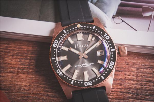 wristwatches men vintage diving watch stainless steel automatic bronze 62mas cusn8 bezel case, Slivery;brown
wristwatches men vintage diving watch stainless steel automatic bronze 62mas cusn8 bezel case, Slivery;brown