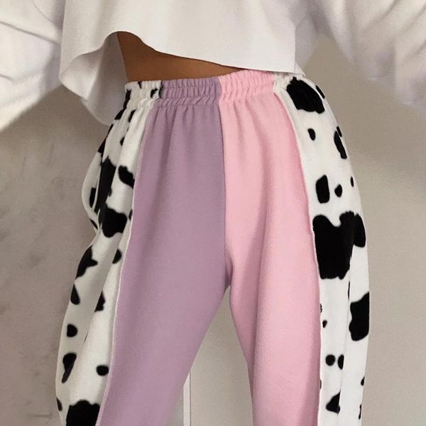 women's pants & capris cow print patchwork sweatpants women high waist trousers baggy pencil harajuku wide leg joggers streetwear track, Black;white
women's pants & capris cow print patchwork sweatpants women high waist trousers baggy pencil harajuku wide leg joggers streetwear track, Black;white