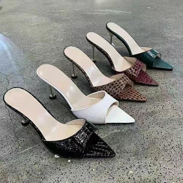 slippers women elegant pointed toe pump thin high heels peep black white dress party wedding shoes ladies outdoor slide
slippers women elegant pointed toe pump thin high heels peep black white dress party wedding shoes ladies outdoor slide