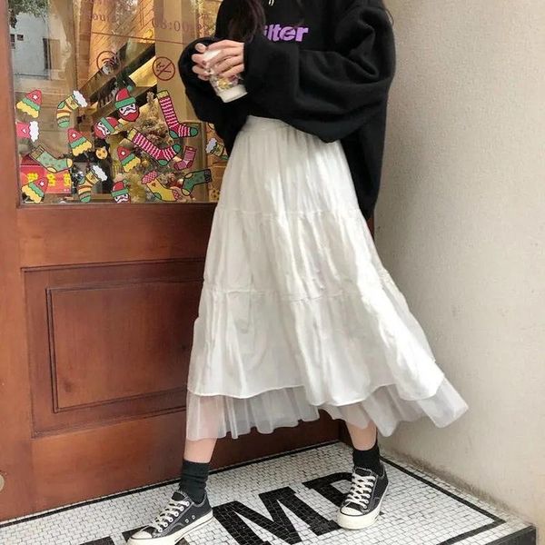 skirts spring summer vintage tulle skirt women elastic high waist ruffles beach mesh long pleated tutu, Black
skirts spring summer vintage tulle skirt women elastic high waist ruffles beach mesh long pleated tutu, Black