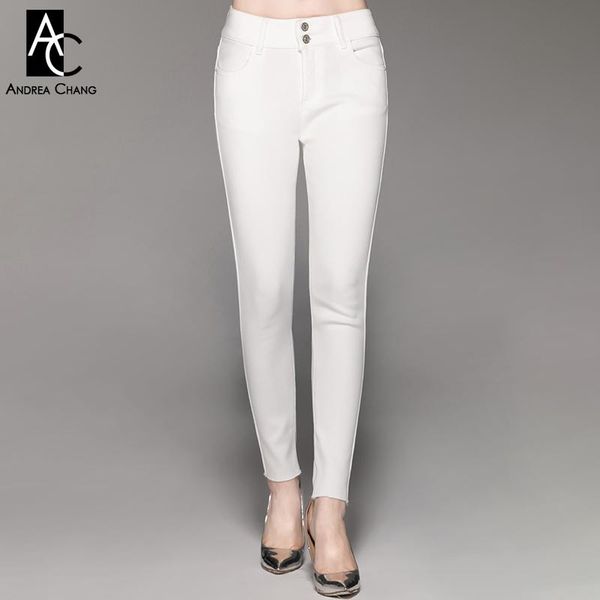 women's pants & capris autumn spring woman white beige khaki with pockets ankle length fashion casual stretchy elastic cotton, Black;white
women's pants & capris autumn spring woman white beige khaki with pockets ankle length fashion casual stretchy elastic cotton, Black;white