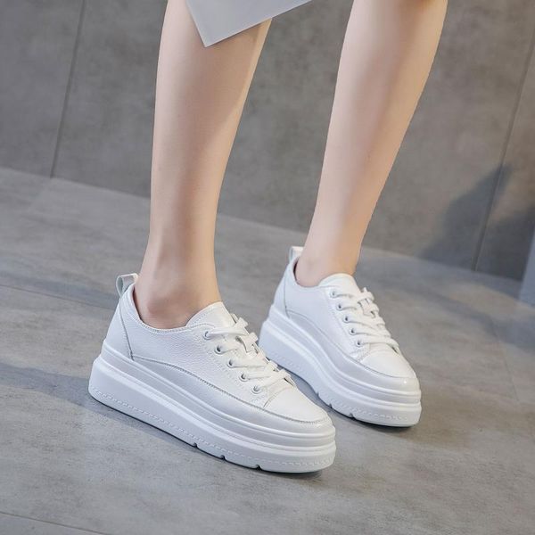 dress shoes 2021 spring increase genuine leather women platform mujer thick-soled white chaussures single breathable, Black
dress shoes 2021 spring increase genuine leather women platform mujer thick-soled white chaussures single breathable, Black