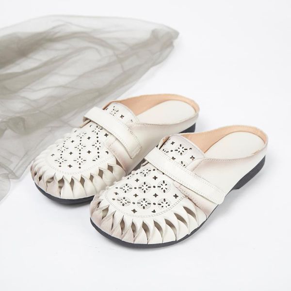slippers 2021 summer style sandals leather cowhide women's baotou hollow word drag flowers low heel shoes, Black
slippers 2021 summer style sandals leather cowhide women's baotou hollow word drag flowers low heel shoes, Black