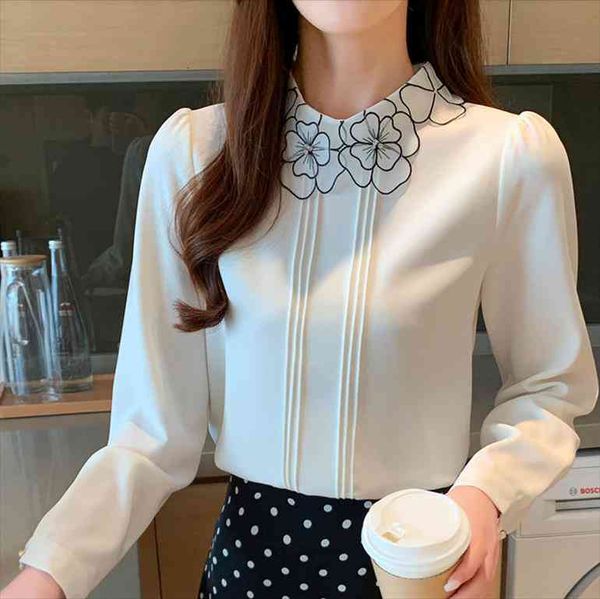 spring elegant embroidered ol womens blouses floral chiffon mujer de moda femina blusas long sleeve white
spring elegant embroidered ol womens blouses floral chiffon mujer de moda femina blusas long sleeve white