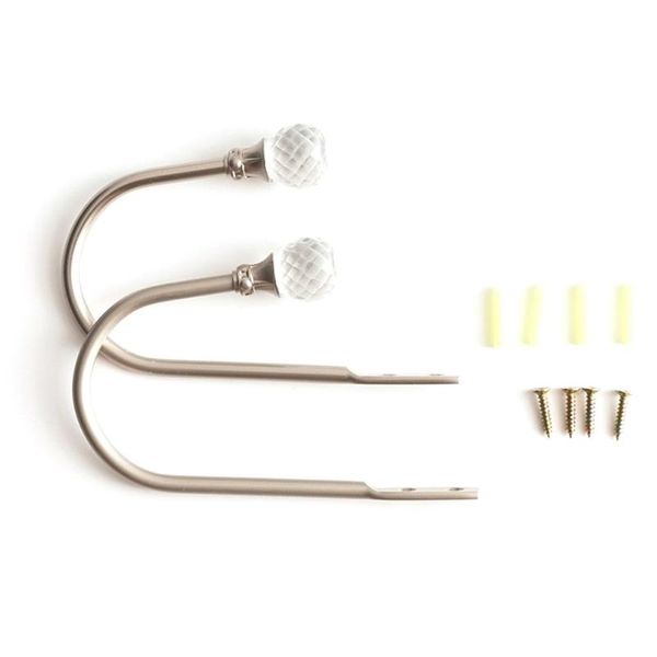 hooks & rails 2 pcs crystal u-shaped hook curtain wall zinc alloy accessories durable and sturdy
hooks & rails 2 pcs crystal u-shaped hook curtain wall zinc alloy accessories durable and sturdy