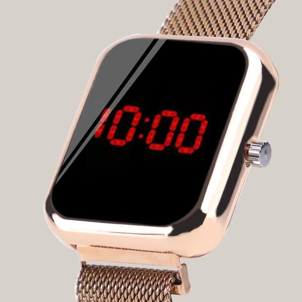 wristwatches 2021 women watches fashion led watch stainless steel big dial digital men wristwatch electronic clock for, Slivery;brown
wristwatches 2021 women watches fashion led watch stainless steel big dial digital men wristwatch electronic clock for, Slivery;brown