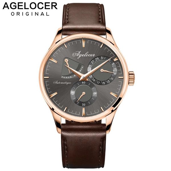 wristwatches agelocer army retro watch men mechanical power reserve 42 hours gold 316l steel multi-function auto date 5atm waterproof, Slivery;brown
wristwatches agelocer army retro watch men mechanical power reserve 42 hours gold 316l steel multi-function auto date 5atm waterproof, Slivery;brown