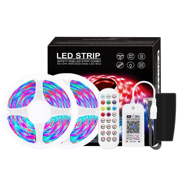 strips dc 12v wifi led strip light 3528 bluetooth phone app ir controller power rgb lights flexible screen backlight diode tape 60led/m
strips dc 12v wifi led strip light 3528 bluetooth phone app ir controller power rgb lights flexible screen backlight diode tape 60led/m