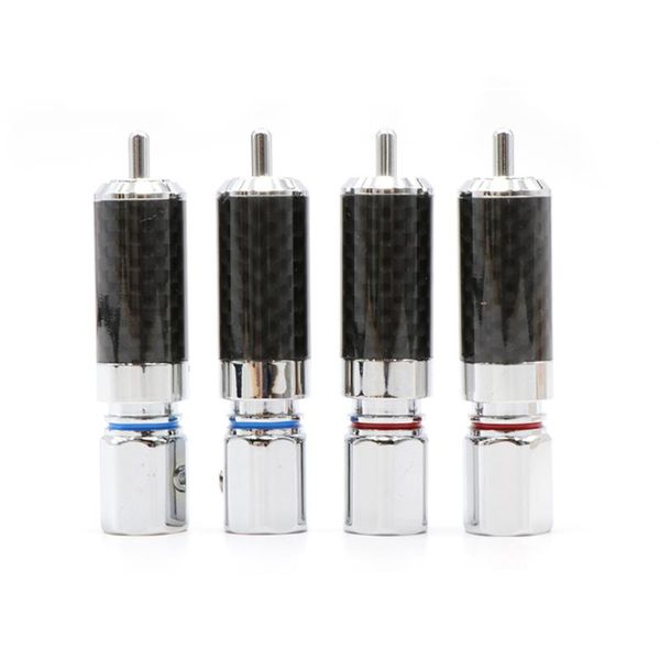 smart power plugs 4pieces hight quality rhodium plated carbon fiber rca plug connector hifi auido cable
smart power plugs 4pieces hight quality rhodium plated carbon fiber rca plug connector hifi auido cable