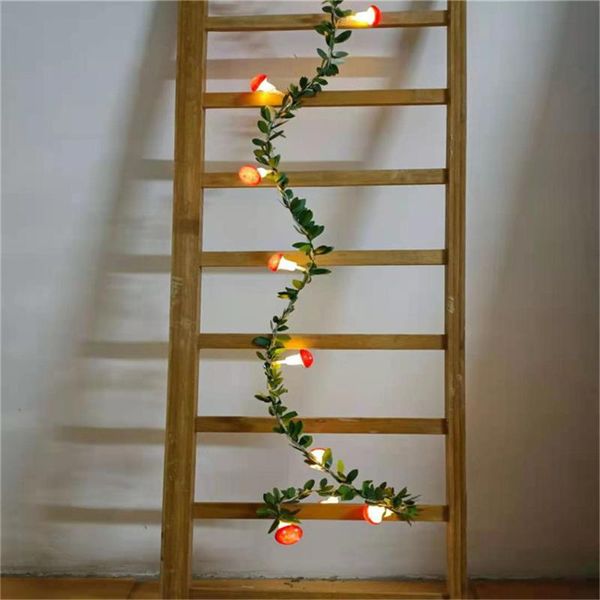 strings 10/20leds mushroom shape string light simulation green leaf christmas garland valentine's day wedding holiday decor luminaria
strings 10/20leds mushroom shape string light simulation green leaf christmas garland valentine's day wedding holiday decor luminaria