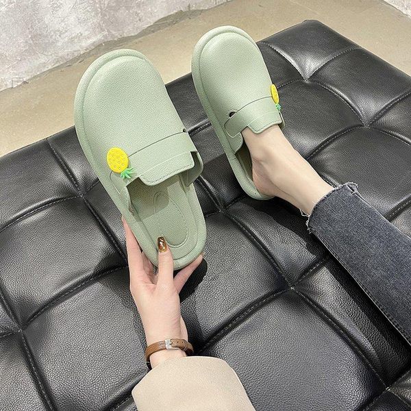 slippers comfortable shoes women's soft-soled flat 2021 autumn all-match one-step lazy peas trend, Black
slippers comfortable shoes women's soft-soled flat 2021 autumn all-match one-step lazy peas trend, Black