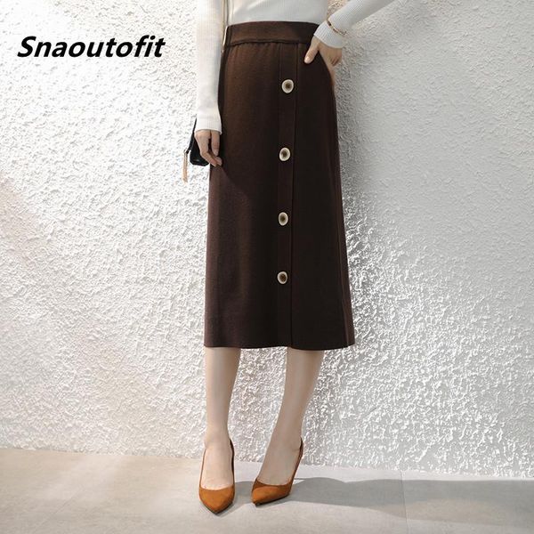 skirts snaoutofit spring autum high waist ladies mid-length bag hip split over the knee elegant thin single-breasted one-step skirt, Black
skirts snaoutofit spring autum high waist ladies mid-length bag hip split over the knee elegant thin single-breasted one-step skirt, Black