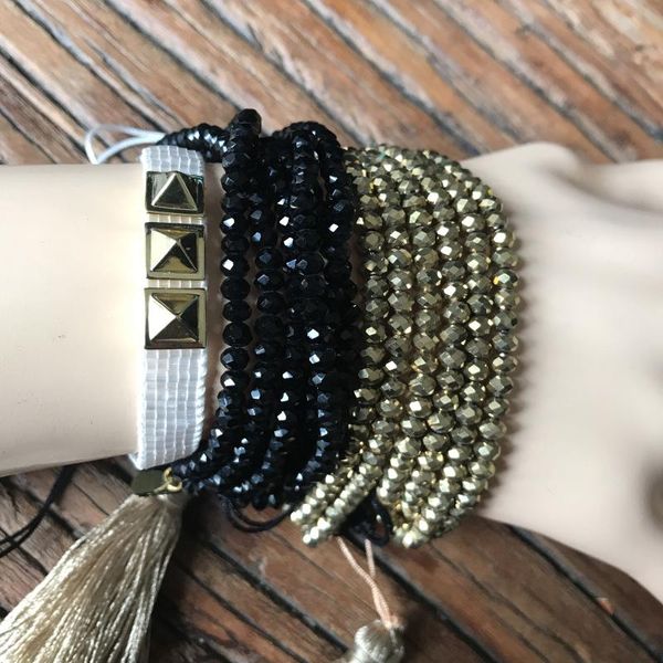 charm bracelets oaiite golden crystal beads multilayer bracelet, black miyuki stud 2021 women delic, Golden;silver
charm bracelets oaiite golden crystal beads multilayer bracelet, black miyuki stud 2021 women delic, Golden;silver