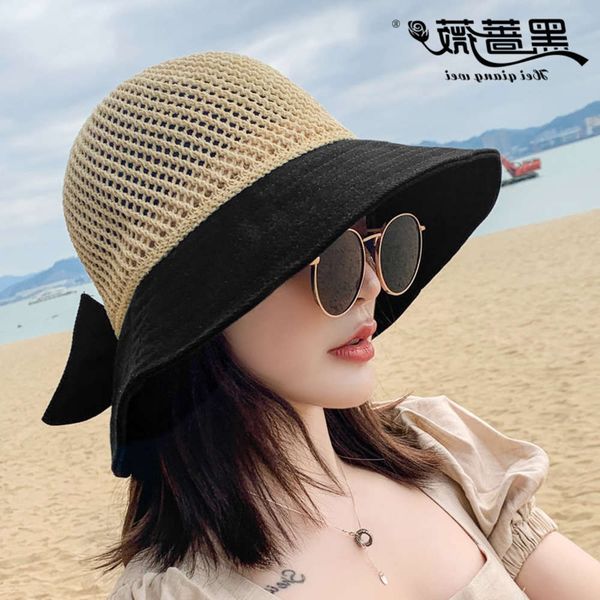 sun hat women's summer bow fisherman's block splicing round wide brim sun hat, Blue;gray
sun hat women's summer bow fisherman's block splicing round wide brim sun hat, Blue;gray
