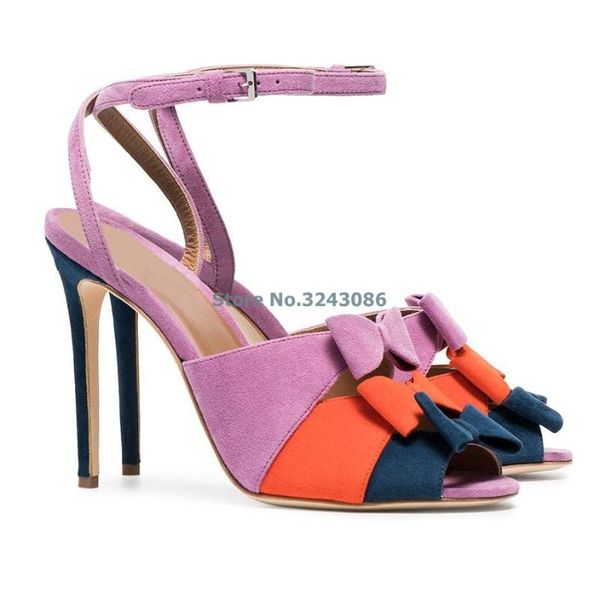 contrast color suede butterfly-knot strap thin high heel sandals blue orange pink match colors sweet stiletto summer shoes, Black
contrast color suede butterfly-knot strap thin high heel sandals blue orange pink match colors sweet stiletto summer shoes, Black