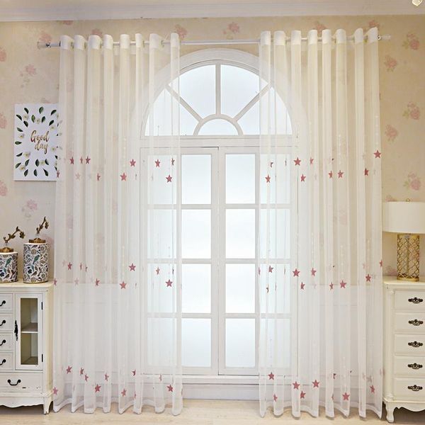 pink embroidered star sheer curtains for children's bedroom window treatments mesh tulle living room drapes curtain &
pink embroidered star sheer curtains for children's bedroom window treatments mesh tulle living room drapes curtain &